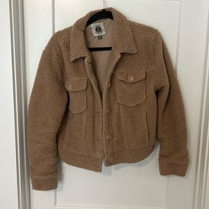 Brown teddy coat